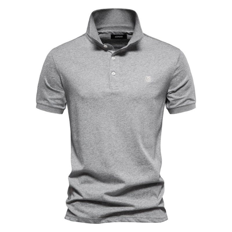 Polo Uomo Classico Cotone Bottoni Minimalisti