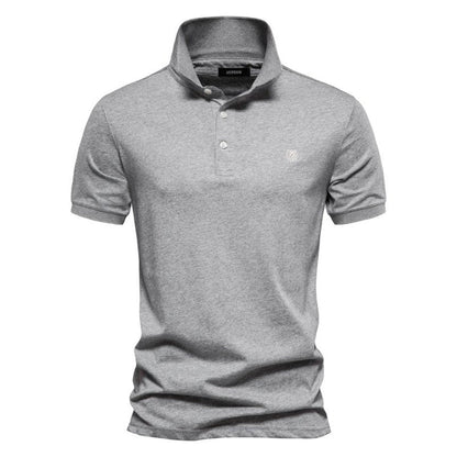 Polo Uomo Classico Cotone Bottoni Minimalisti