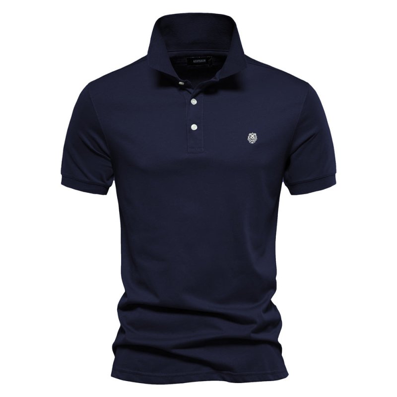 Polo Uomo Classico Cotone Bottoni Minimalisti