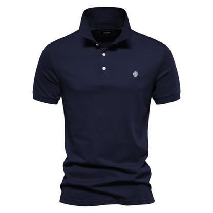 Polo Uomo Classico Cotone Bottoni Minimalisti