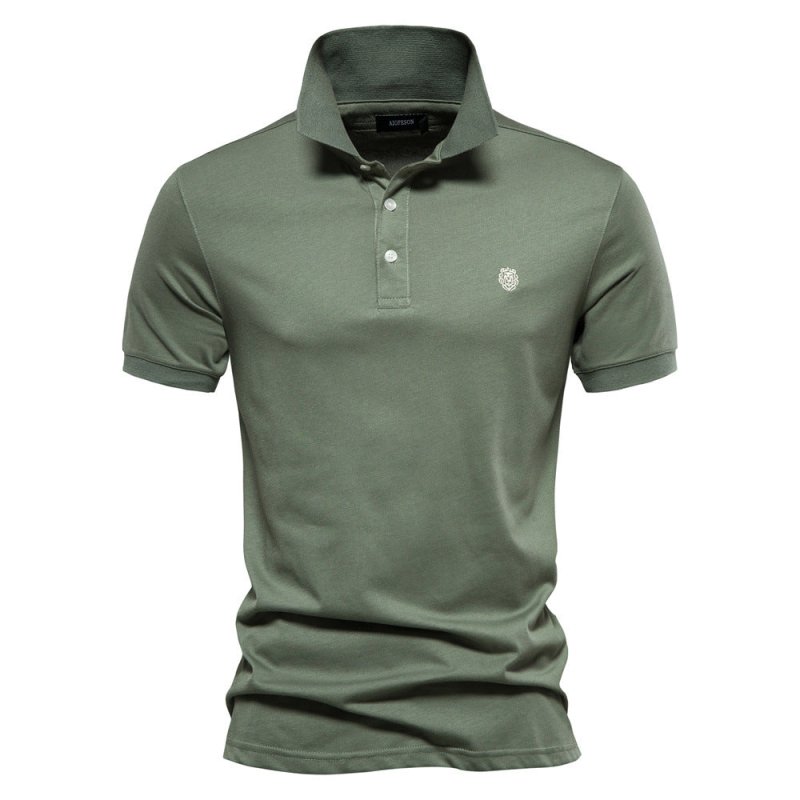 Polo Uomo Classico Cotone Bottoni Minimalisti