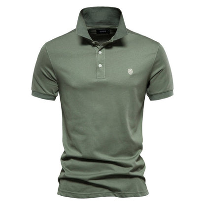 Polo Uomo Classico Cotone Bottoni Minimalisti