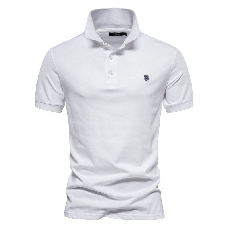 Polo Uomo Classico Cotone Bottoni Minimalisti