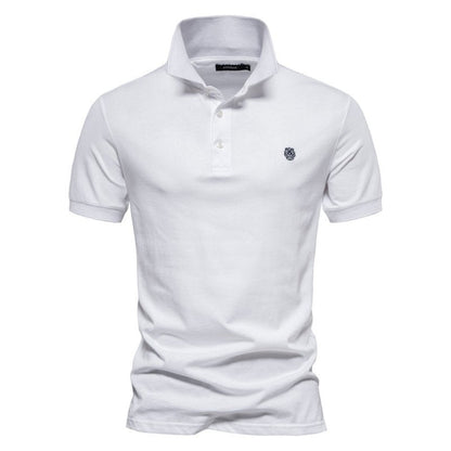 Polo Uomo Classico Cotone Bottoni Minimalisti