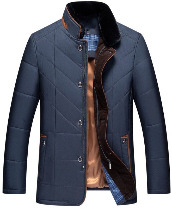 Giacca Imbottita Uomo Collo Staccabile Vestibilità Slim - Brentozzi