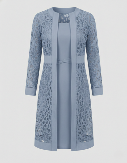 Abito Cardigan Donna in Pizzo Elegante