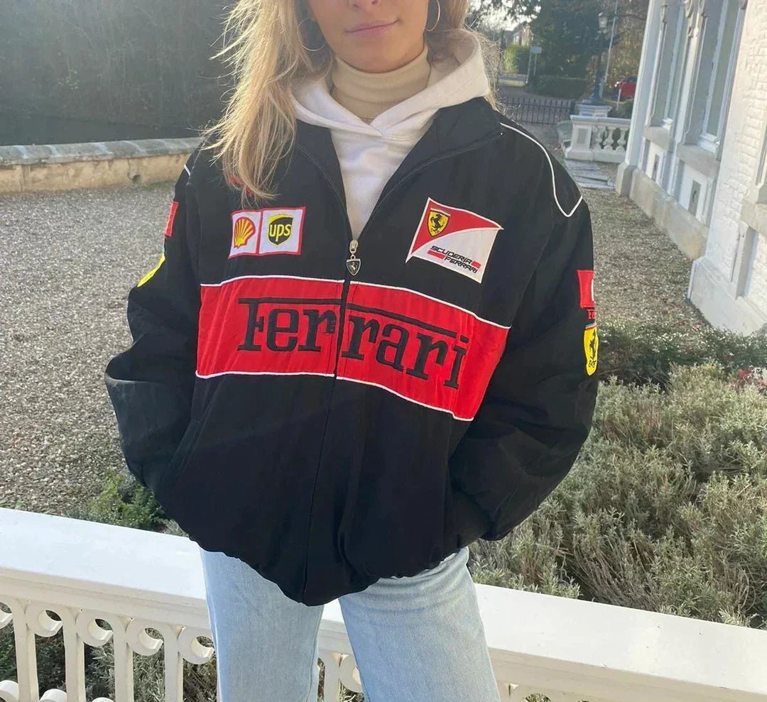 Giacca Uomo Stile Retrò Racing Vestibilità Classica