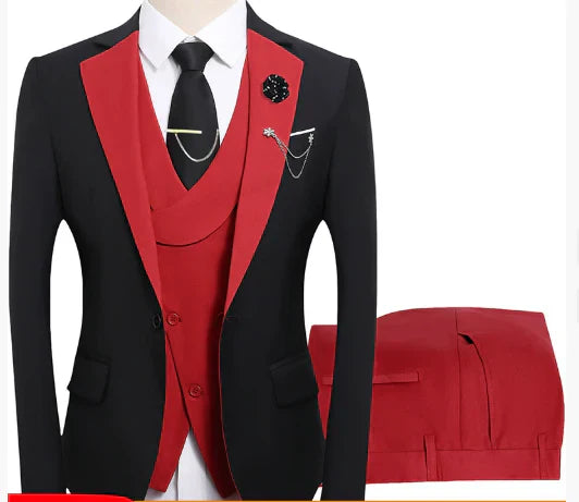Completo Uomo Tre Pezzi Giacca Gilet e Pantaloni Classico