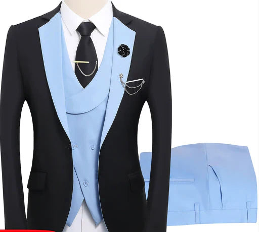 Completo Uomo Tre Pezzi Giacca Gilet e Pantaloni Classico
