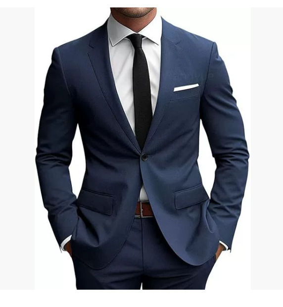 Abito Uomo Elegante Monopetto Slim Fit