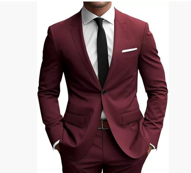 Abito Uomo Elegante Monopetto Slim Fit