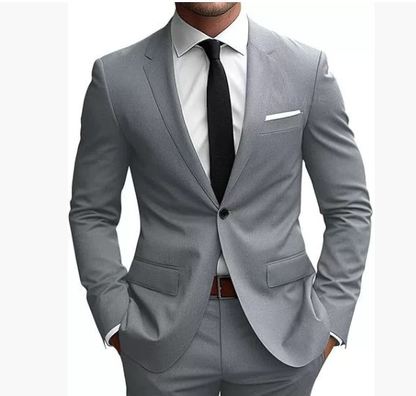Abito Uomo Elegante Monopetto Slim Fit