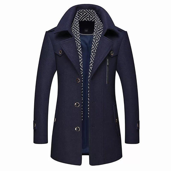 Cappotto Uomo Classico Stile Vintage Elegante