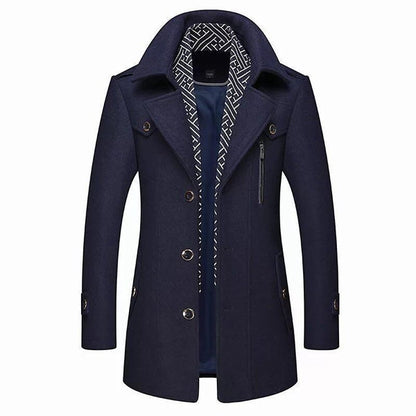 Cappotto Uomo Classico Stile Vintage Elegante