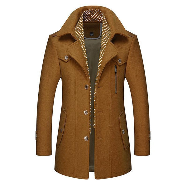 Cappotto Uomo Classico Stile Vintage Elegante
