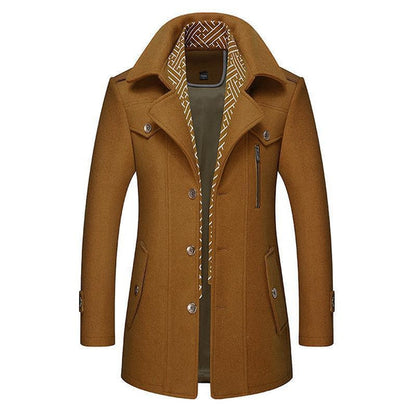Cappotto Uomo Classico Stile Vintage Elegante
