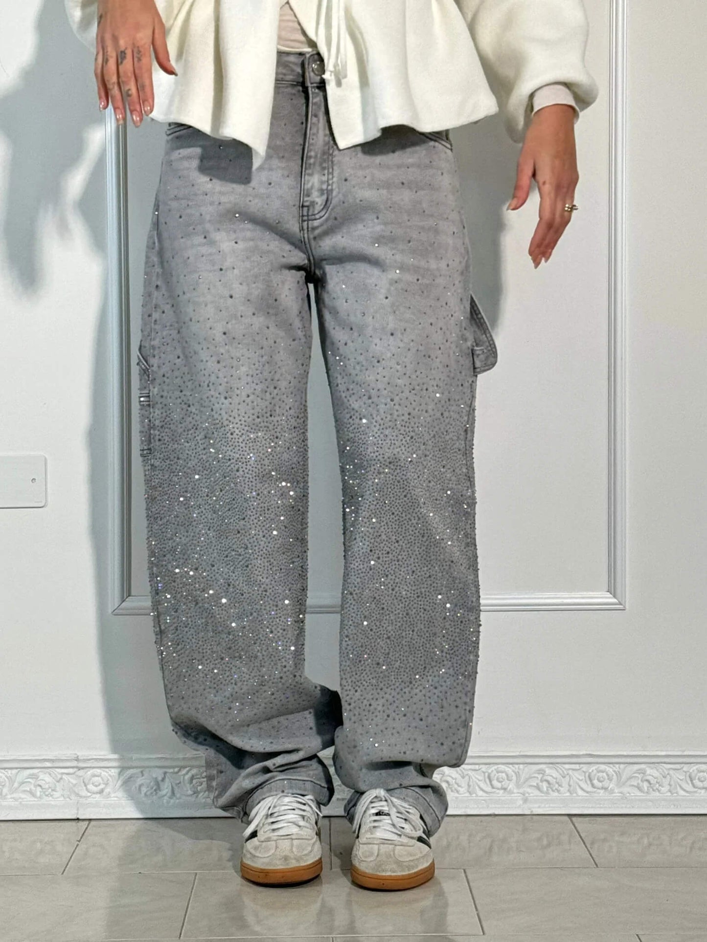 Pantaloni Donna Ampi Primavera Leggeri
