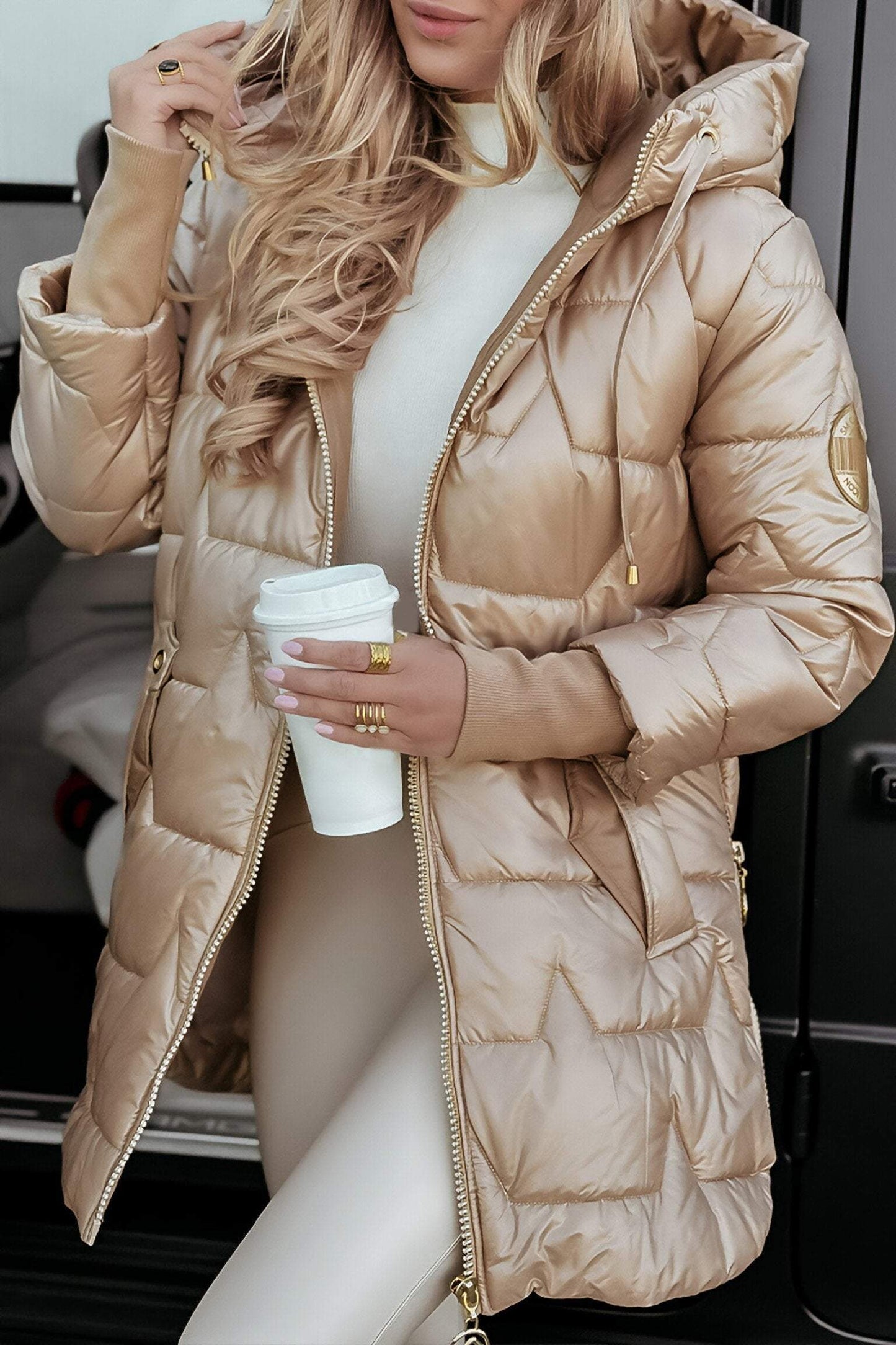 Giacca Donna con Cappuccio Autunno Mezza Stagione - Brentozzi