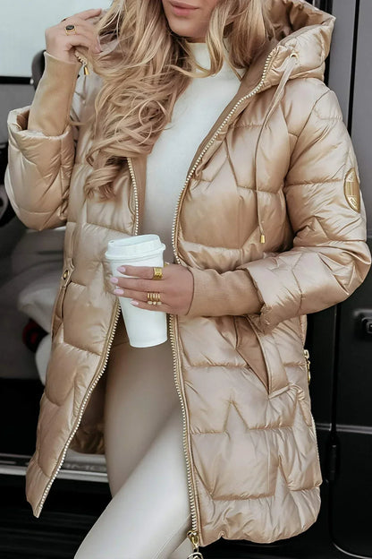 Cappotto Donna Invernale con Cappuccio e Imbottitura Elegante - Brentozzi