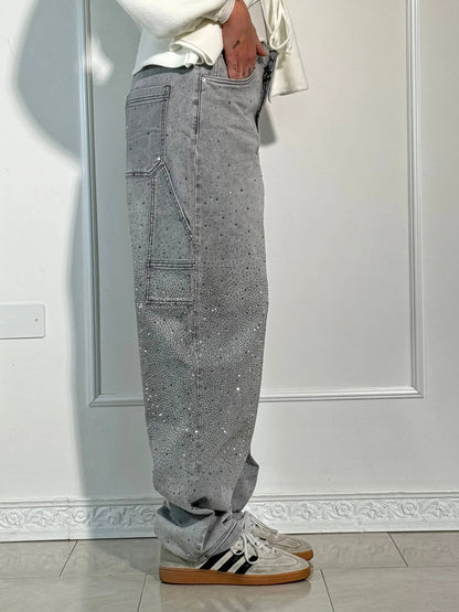 Pantaloni Donna Ampi Primavera Leggeri