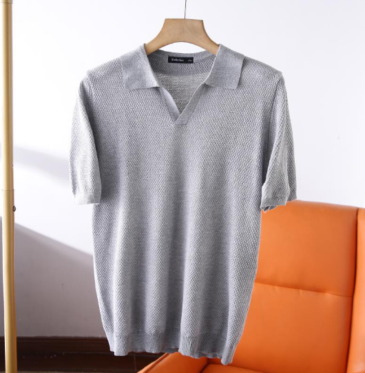 Polo Uomo Leggera in Maglia Slim Fit - Brentozzi
