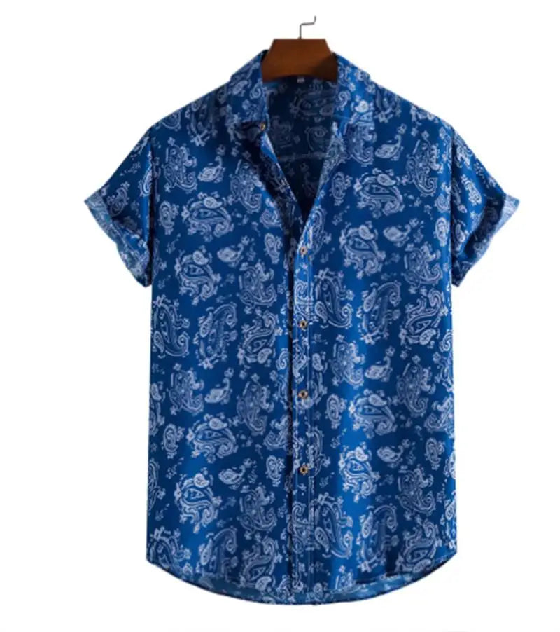 Camicia Uomo Fantasia Manica Corta - Brentozzi