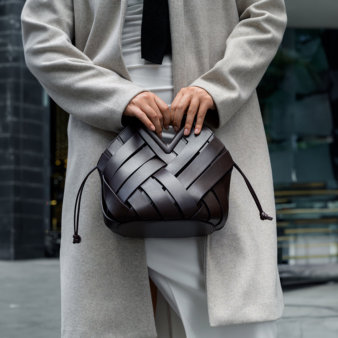 Borsa Donna in Pelle Intrecciata Stile Casual e Formale - Brentozzi