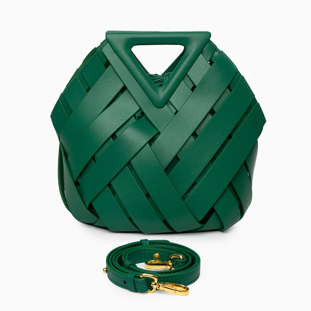 Borsa Donna in Pelle Intrecciata Stile Casual e Formale