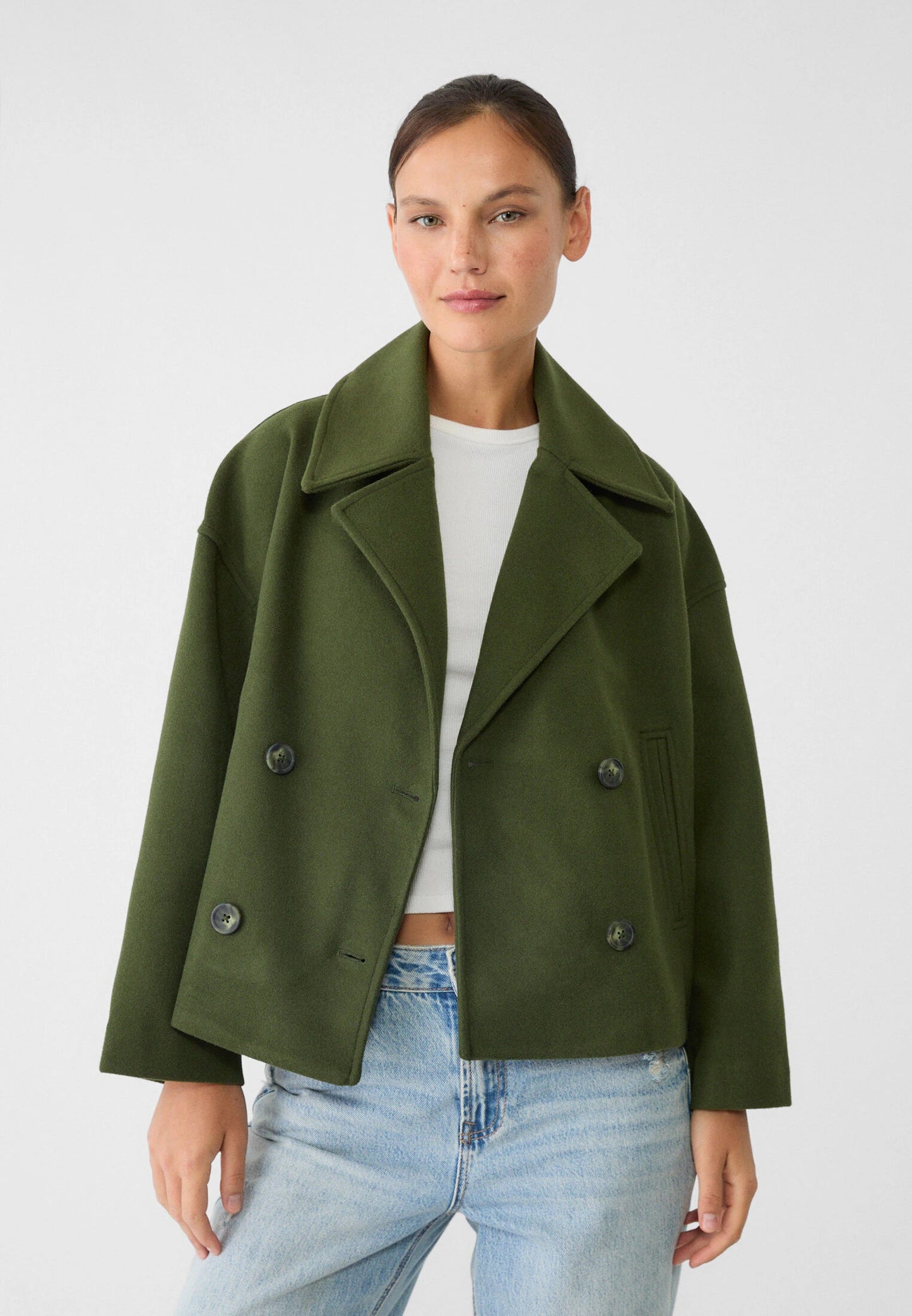 Cappotto Donna Invernale Doppiopetto Corto