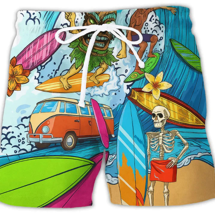 Costume da Bagno Uomo con Coulisse Asciugatura Rapida