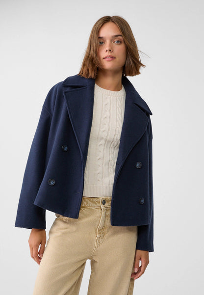 Cappotto Donna Invernale Doppiopetto Corto