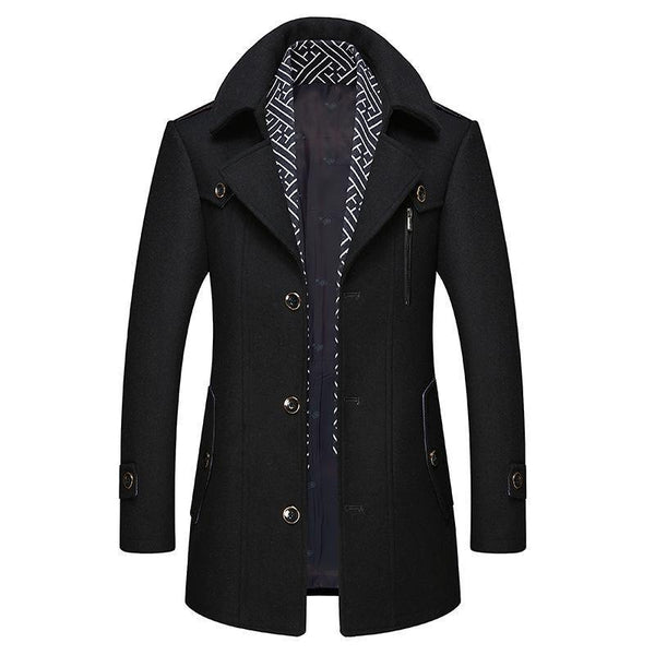 Cappotto Uomo Classico Stile Vintage Elegante
