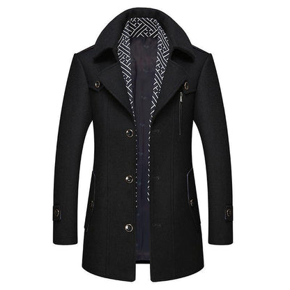 Cappotto Uomo Classico Stile Vintage Elegante