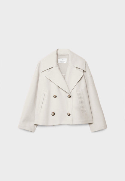 Cappotto Donna Invernale Doppiopetto Corto