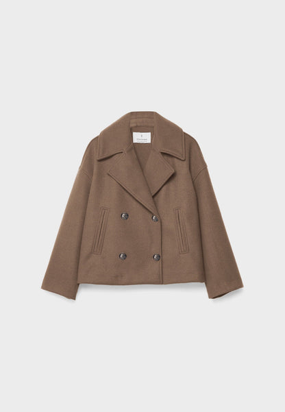 Cappotto Donna Invernale Doppiopetto Corto
