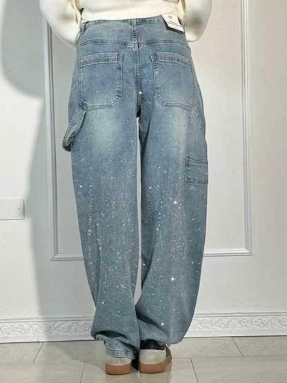 Pantaloni Donna Ampi Primavera Leggeri