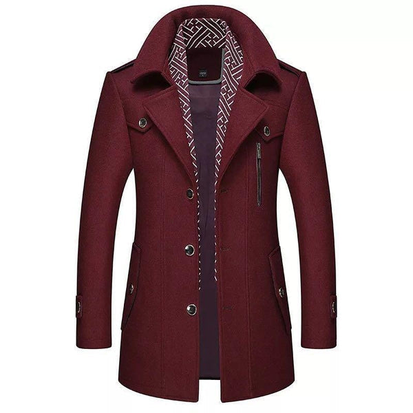 Cappotto Uomo Classico Stile Vintage Elegante