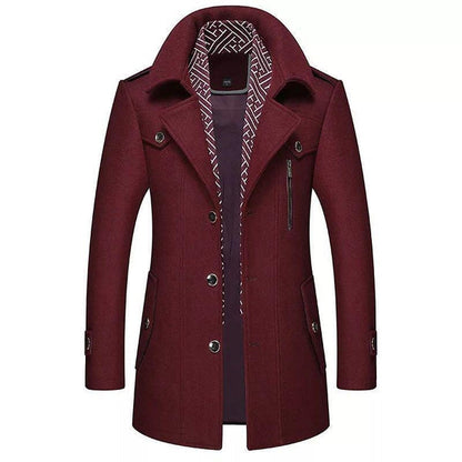 Cappotto Uomo Classico Stile Vintage Elegante