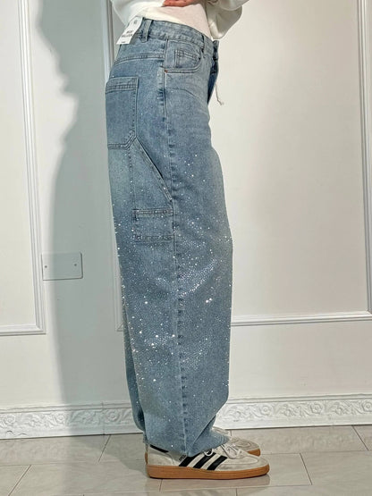 Pantaloni Donna Ampi Primavera Leggeri