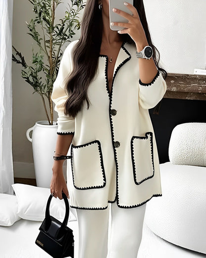 Completo Donna Elegante Giacca e Pantaloni Slim