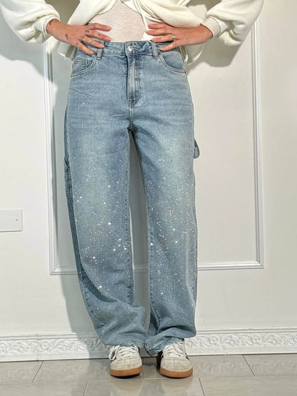 Pantaloni Donna Ampi Primavera Leggeri