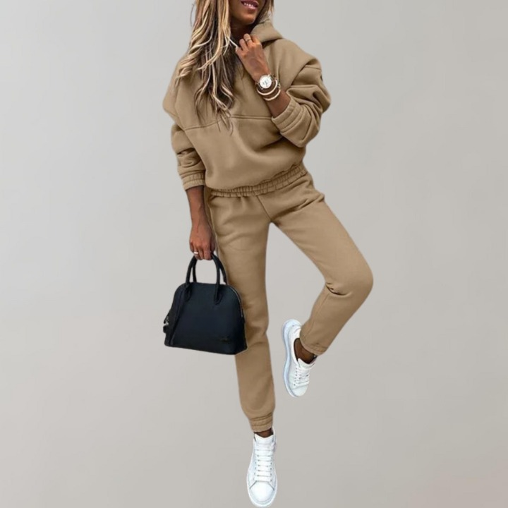 Tuta Donna Cotone con Cappuccio Stile Retrò Casual