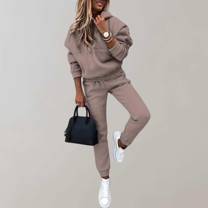 Tuta Donna Cotone con Cappuccio Stile Retrò Casual