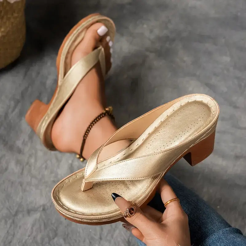 Sandali Donna Slip On con Tacco