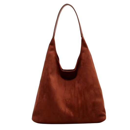 Borsa Tote Donna in Suede Vegan Elegante e Pratica - Brentozzi