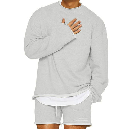 Maglione Uomo Classico Girocollo Vestibilità Regolare
