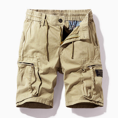 Bermuda Cargo Uomo Cotone con Tasche e Coulisse