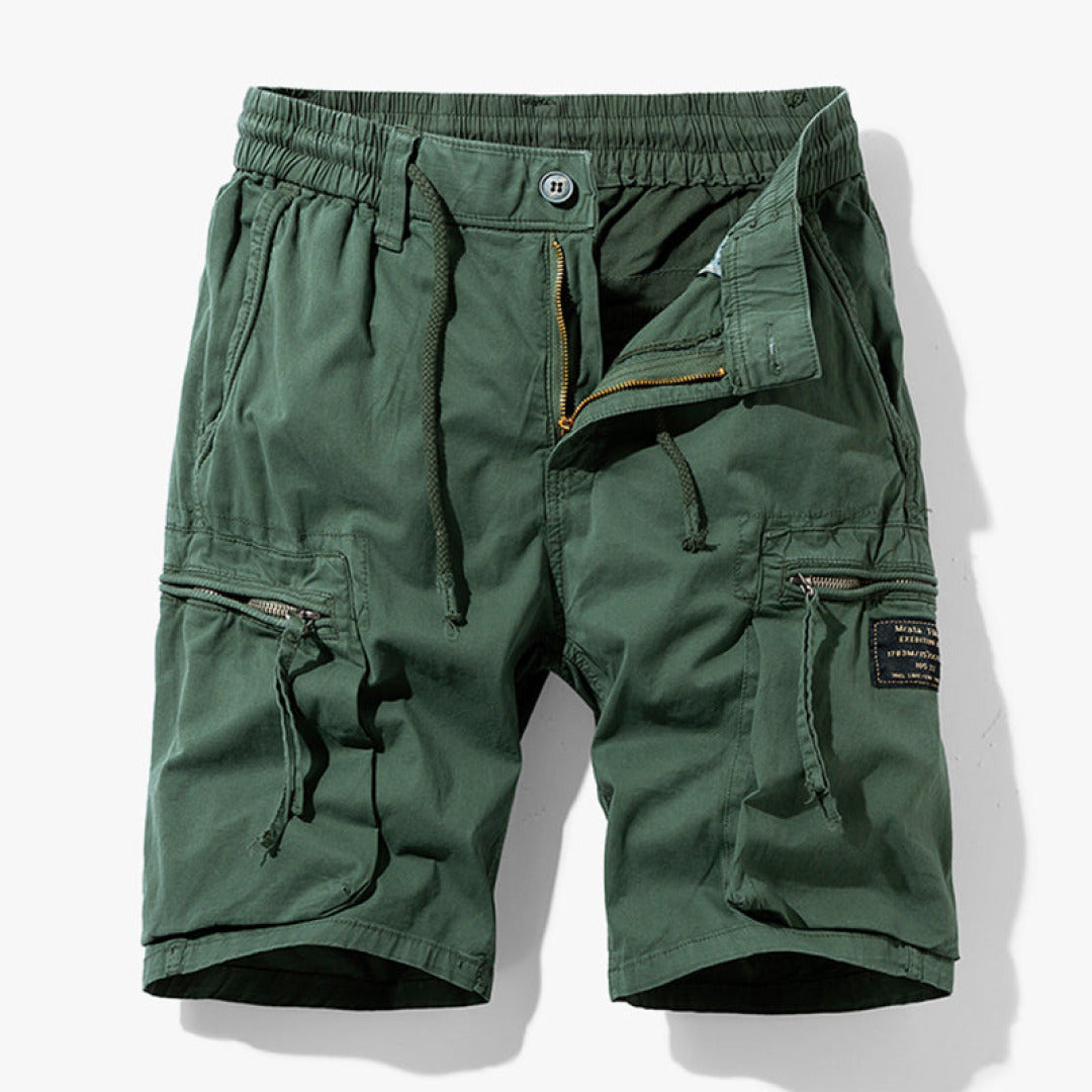 Bermuda Cargo Uomo Cotone con Tasche e Coulisse