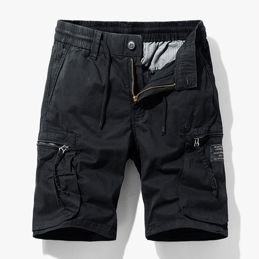Bermuda Cargo Uomo Cotone con Tasche e Coulisse