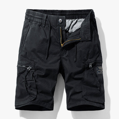 Bermuda Cargo Uomo Cotone con Tasche e Coulisse
